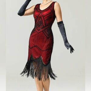 Zapaka 1920s Flapper Dress